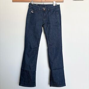 Diesel Doozy Low Rise Bootcut Jeans W25 Made in Italy Y2K Stretch Denim